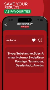 Portuguese-English dictionary screenshot 2