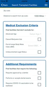 Kidney Transplant Compare screenshot 2