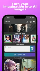 AiMAGINE - AI Art Generator screenshot 0