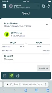 Bitgreen Wallet Extension screenshot 1