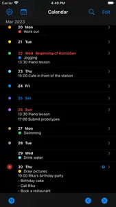 Vertical Calendar - Schedule screenshot 5