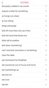 Clothing Food idiom in English screenshot 1