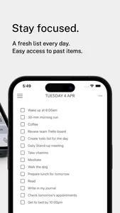 DailyList: Daily ToDo List screenshot 2