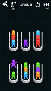 Color Sort: Stickman Color screenshot 1