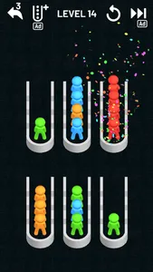 Color Sort: Stickman Color screenshot 2