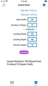 Carpet Measurement Calculator screenshot 1