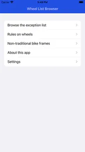 Wheel List Browser screenshot 0