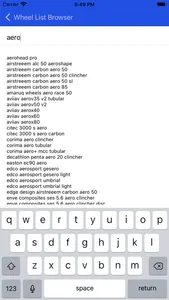 Wheel List Browser screenshot 1