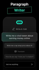 AI Chat : Paragraph Writer screenshot 1