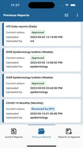 MoH Report App screenshot 1