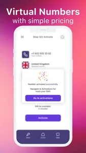 SMS Verification - Virtual SIM screenshot 2