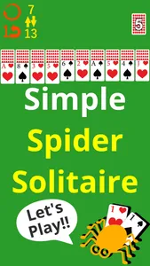 Spider Solitaire MINI screenshot 0