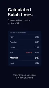 London Salah Timetable screenshot 1