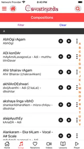 Carnaticpedia screenshot 2