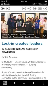 Spooner Advocate eEdition screenshot 1