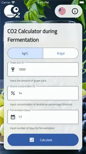 CO2 Fermentation Calculator screenshot 1