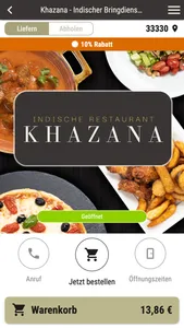 Khazana - Indischer Restaurant screenshot 0