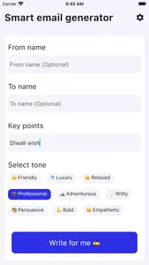 AI Base Smart Email Generator screenshot 0