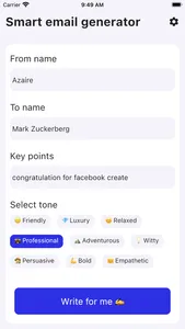 AI Base Smart Email Generator screenshot 2