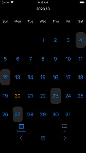 Easy to note :CalendarMemo screenshot 1