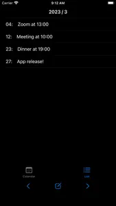 Easy to note :CalendarMemo screenshot 2