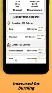 Carbner: Carb Cycling Counter screenshot 4