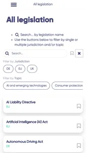 TW Digital Legislation Tracker screenshot 1