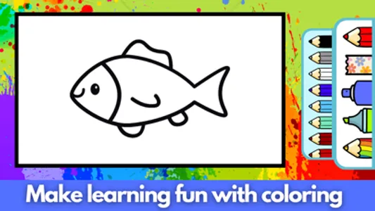 Little Picasso Coloring Games screenshot 2