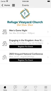 Refuge Vineyard Church screenshot 1