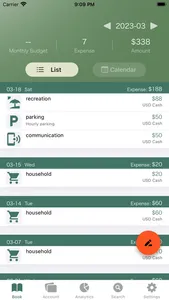 328Expense lite:Relaxing Style screenshot 1