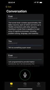Evan: Intelligent AI Bot screenshot 1