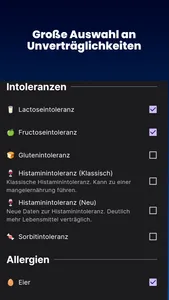 InTolerApp - Histamin und Co. screenshot 4