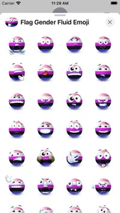 Genderfluid Flag Emoji screenshot 1