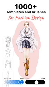 Fashion Design Sketch Tools screenshot 0