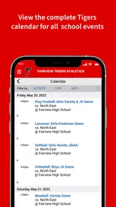 Fairview Tigers Athletics screenshot 3