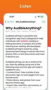 AudibleAnything Text to Speech screenshot 0