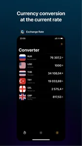 Exchange rates RU + widget screenshot 3