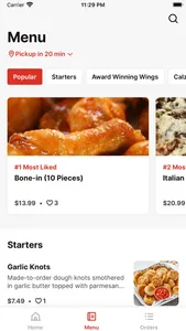 Papa Ray's Pizza & Wings screenshot 1