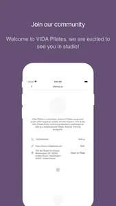 VIDA Pilates Booking screenshot 2