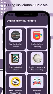 Idioms and Phrases - English screenshot 1