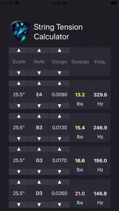 String Tension Calculator screenshot 0