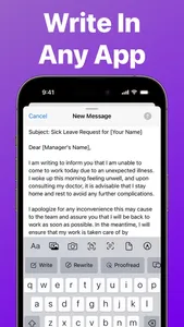 AI Keyboard Writer for Apps screenshot 1
