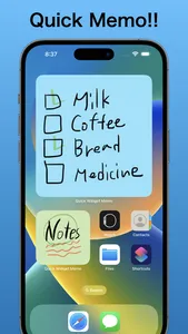 Quick Widget Memo screenshot 0