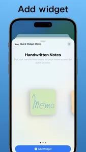 Quick Widget Memo screenshot 2