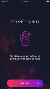 Tìm kiếm nghệ sỹ screenshot 1