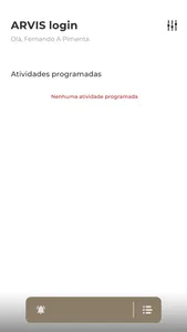 ARVIS login screenshot 1