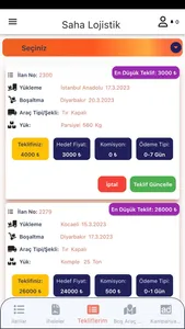 Saha Lojistik screenshot 2