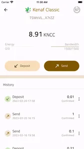 KNCC wallet screenshot 3