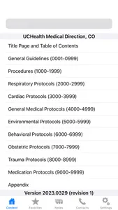 UCHealth DEM IMD Protocols screenshot 1