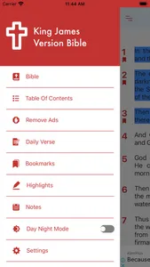 King James Version Bible (KJV) screenshot 1